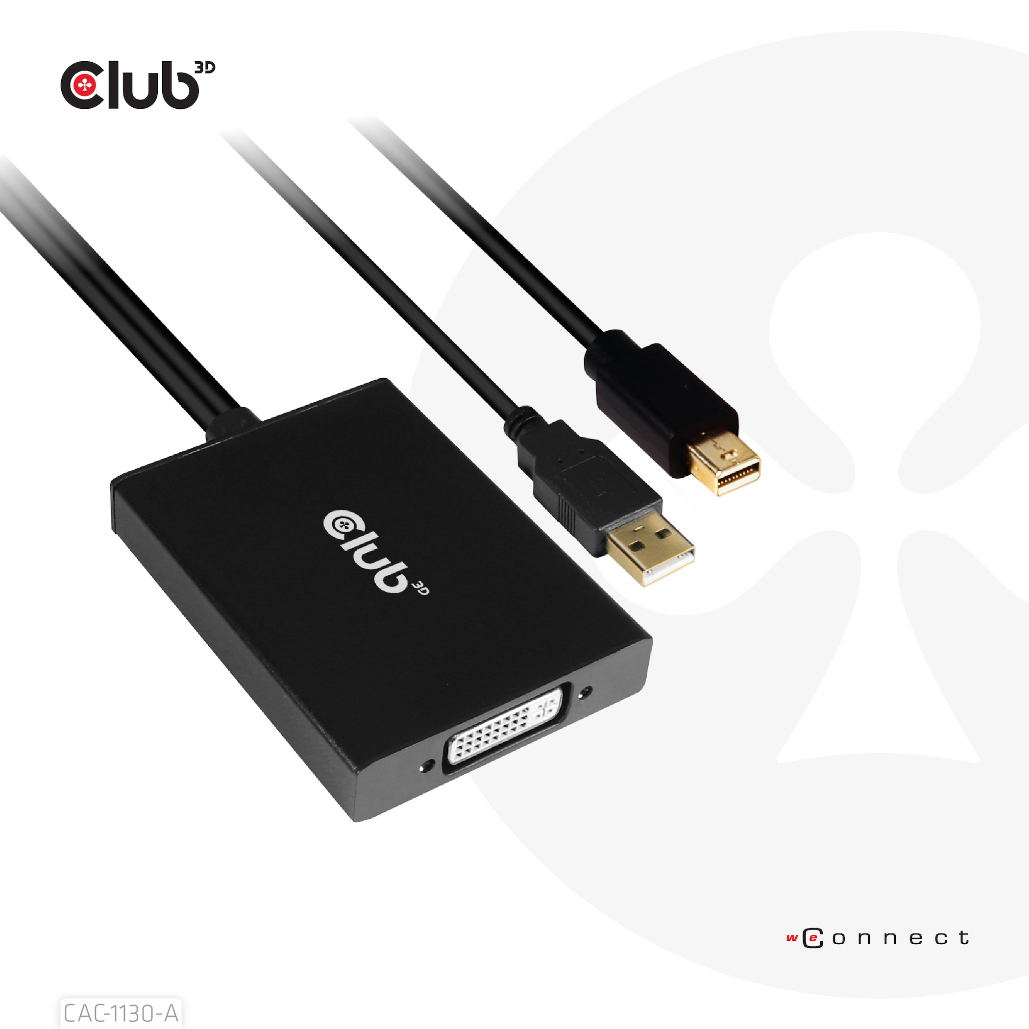 CLUB3D Mini DisplayPort to Dual Link DVI, HDCP OFF version for Apple Cinema Displays Active Adapter - Afbeelding 9