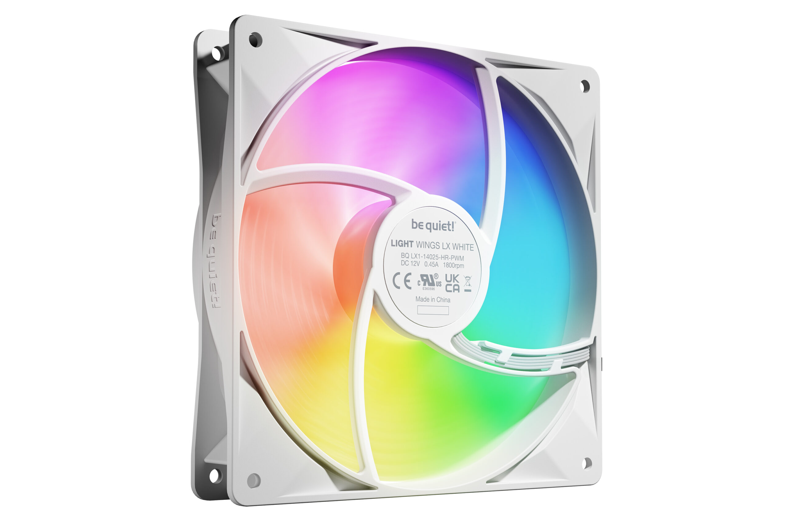 be quiet! LIGHT WINGS LX 140mm PWM High Speed 3-Pack White Computer behuizing Ventilator 14 cm Wit 3 stuk(s) - Afbeelding 5