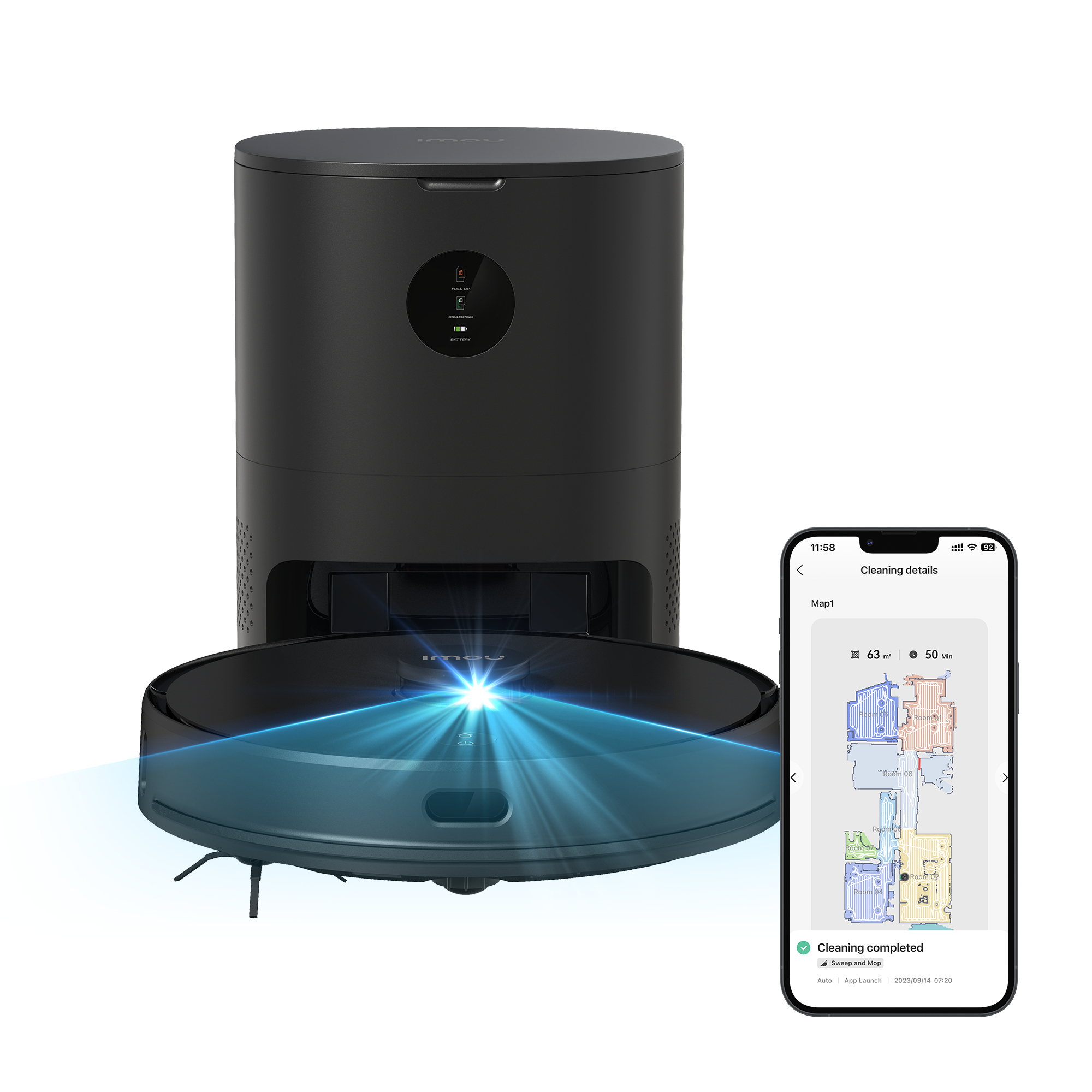 Imou RV1 Pro Max 0,3 l Zakloos Zwart - Afbeelding 10