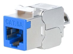 INTELLINET Cat6a 10G STP Keystone-module blauw