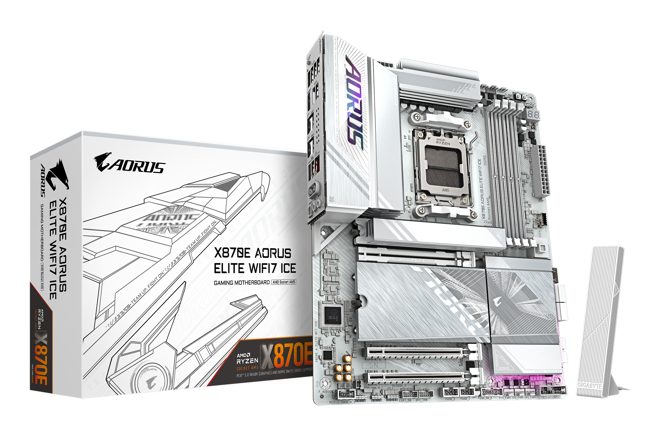 GIGABYTE X870E AORUS ELITE WIFI7 ICE AMD X870E Socket AM5 ATX
