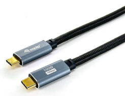 Equip 128359 USB 3.2 Gen 2 C naar C-kabel, M/M, 3,0 m, PD100W , 4K/60Hz, 10Gbps, Zwart - Afbeelding 2