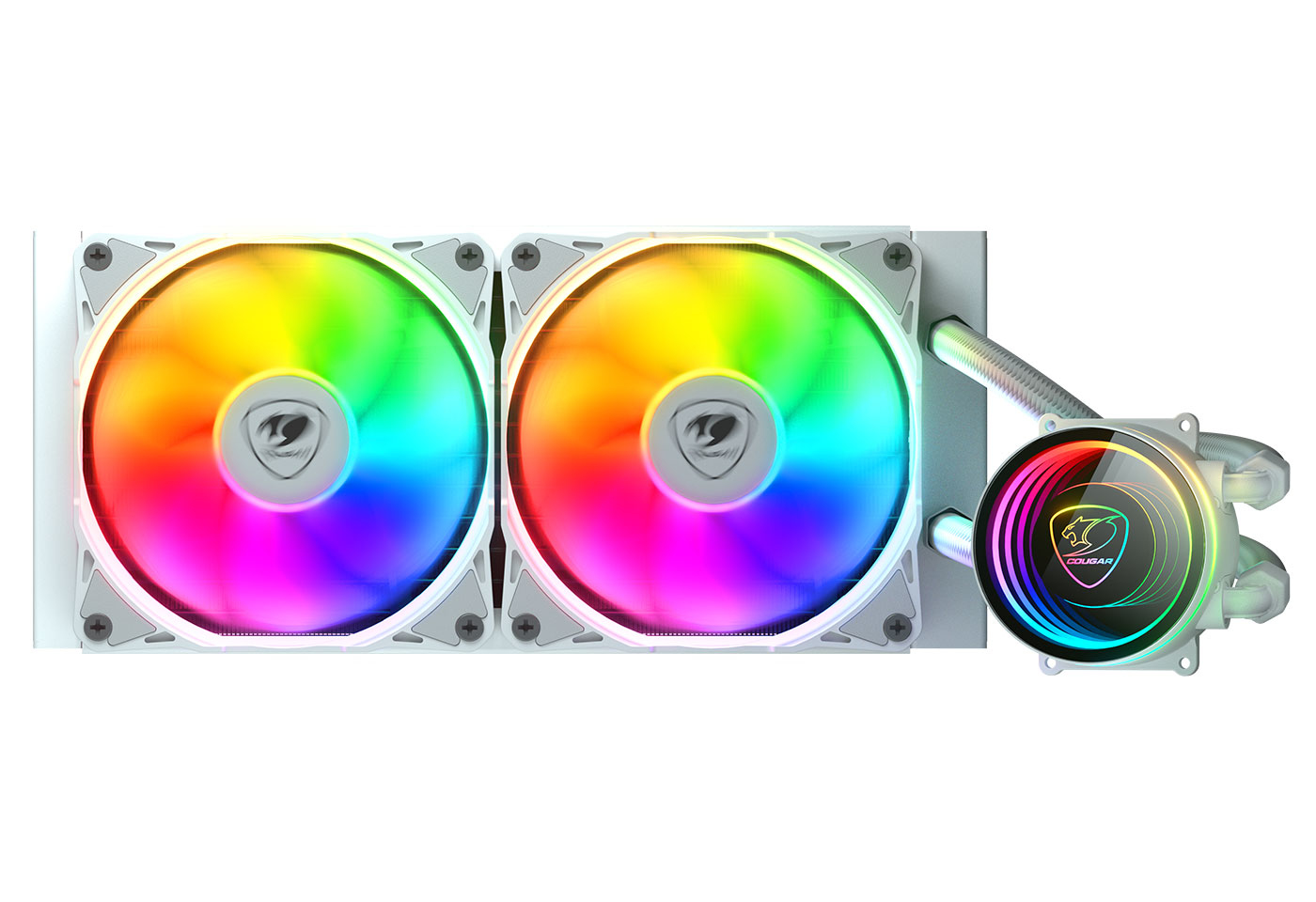 COUGAR Gaming Poseidon Elite ARGB 240 Computer behuizing Alles-in-één vloeistofkoeler Wit - Afbeelding 2