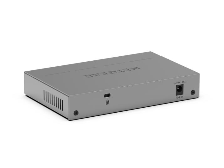 NETGEAR GS105P Unmanaged Gigabit Ethernet (10/100/1000) Power over Ethernet (PoE) Bureaublad-/wandmontage Grijs - Afbeelding 5