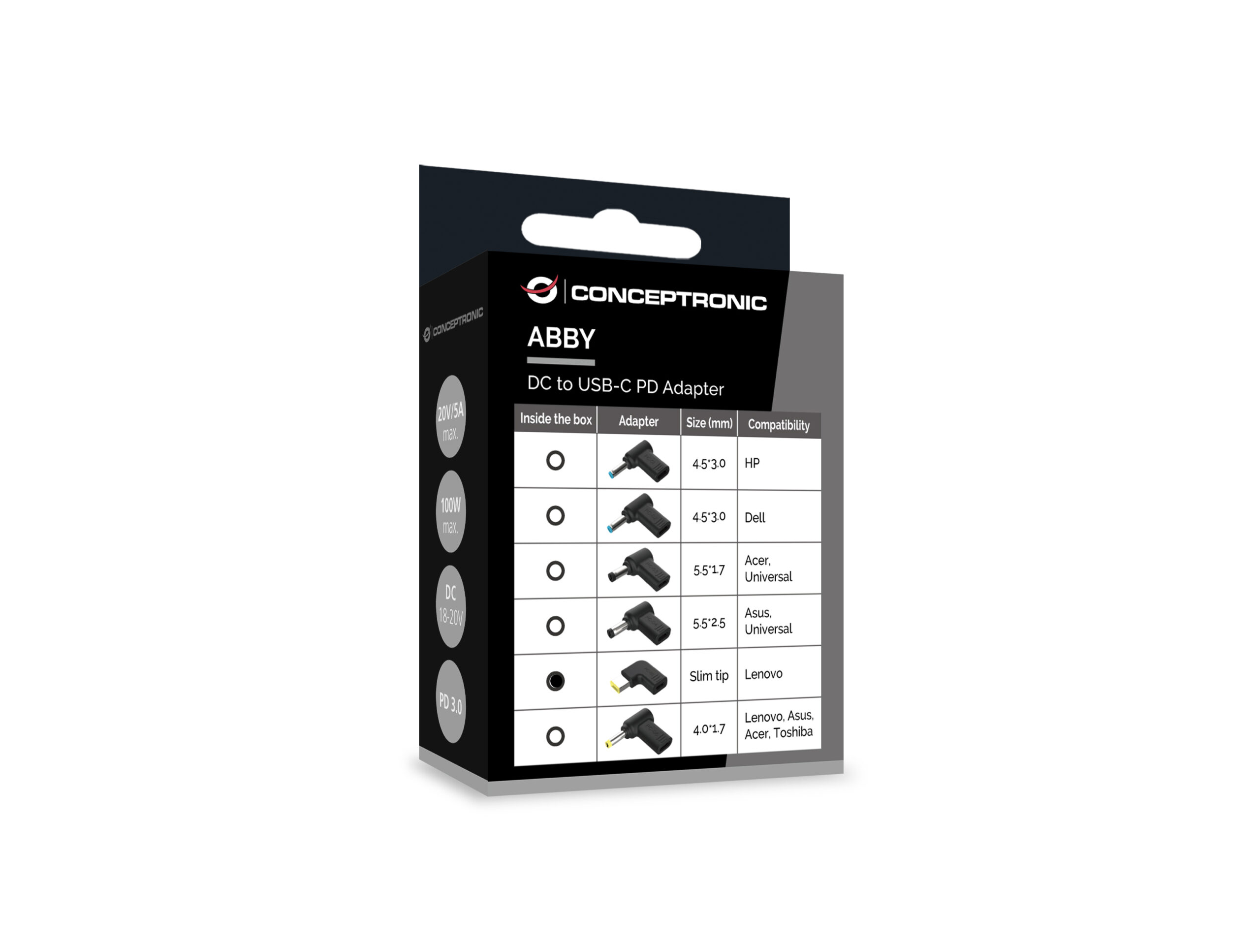 Conceptronic ABBY15PC05 laptop accessoire Laptop stroomplug - Afbeelding 5