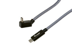 Equip 128421 USB 3.2 Gen 2x2 C naar C U-plug kabel, 1,0 m, zwart, M/M, PD240W, 4K/60Hz, 20Gbps - Afbeelding 3