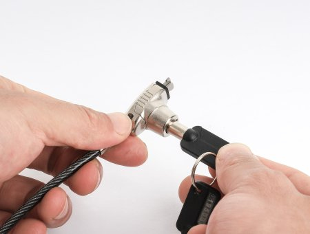 Manhattan 440486 kabelslot Zwart, Doorschijnend 1,8 m - Afbeelding 5