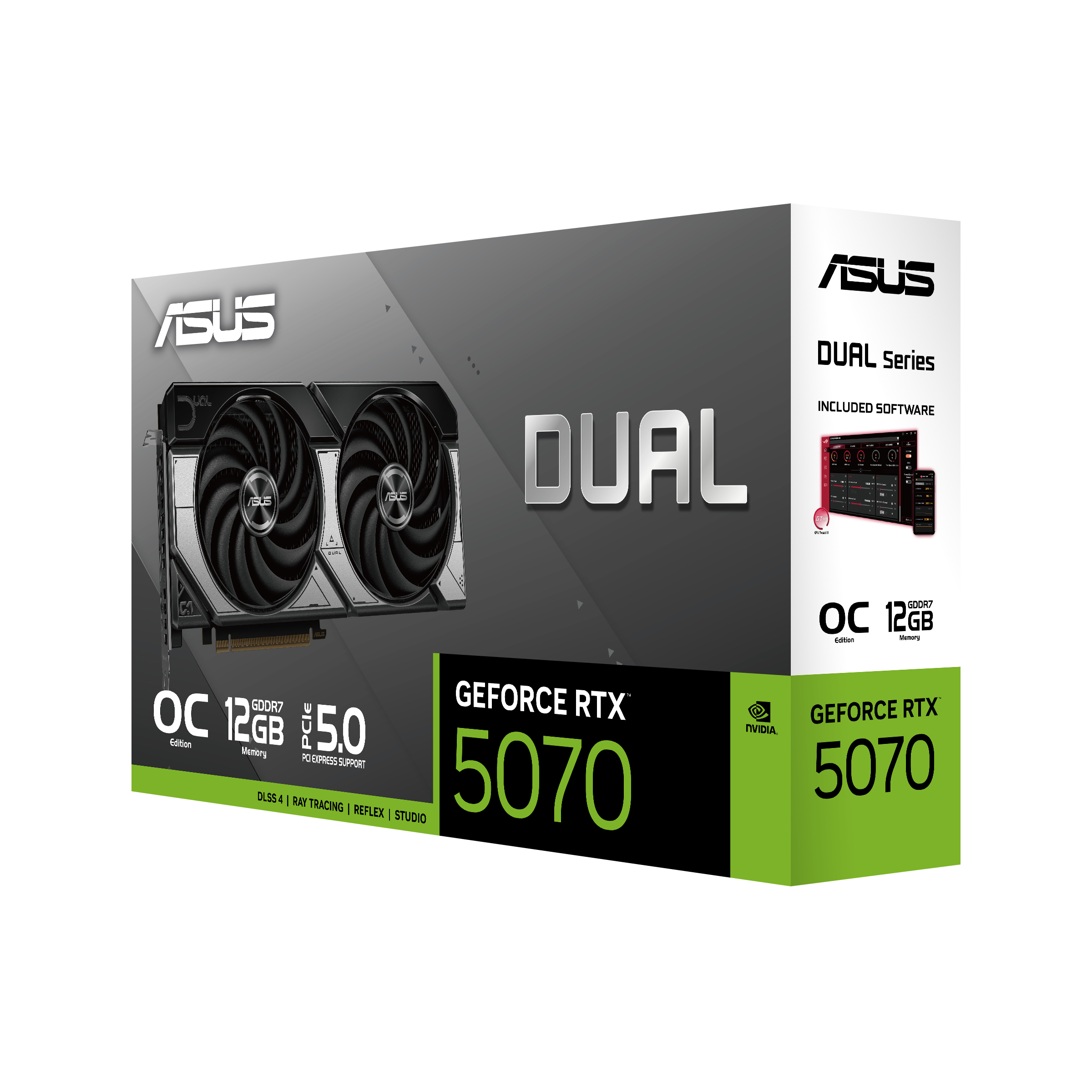 ASUS Dual -RTX5070-O12G NVIDIA GeForce RTX 5070 12 GB GDDR7 - Afbeelding 8