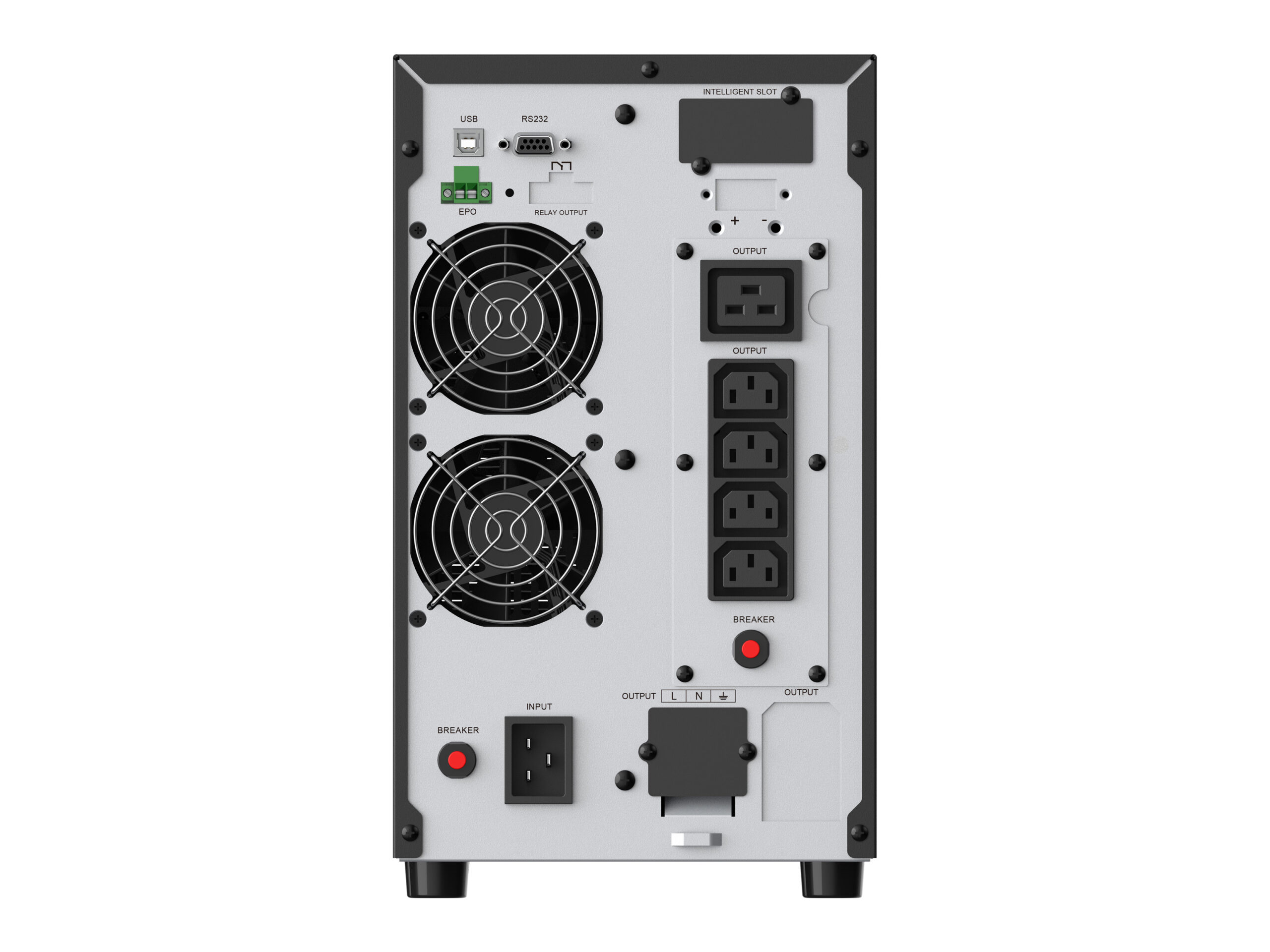 Conceptronic ZEUS52E3K UPS Dubbele conversie (online) 3 kVA 2700 W 5 AC-uitgang(en) - Afbeelding 4