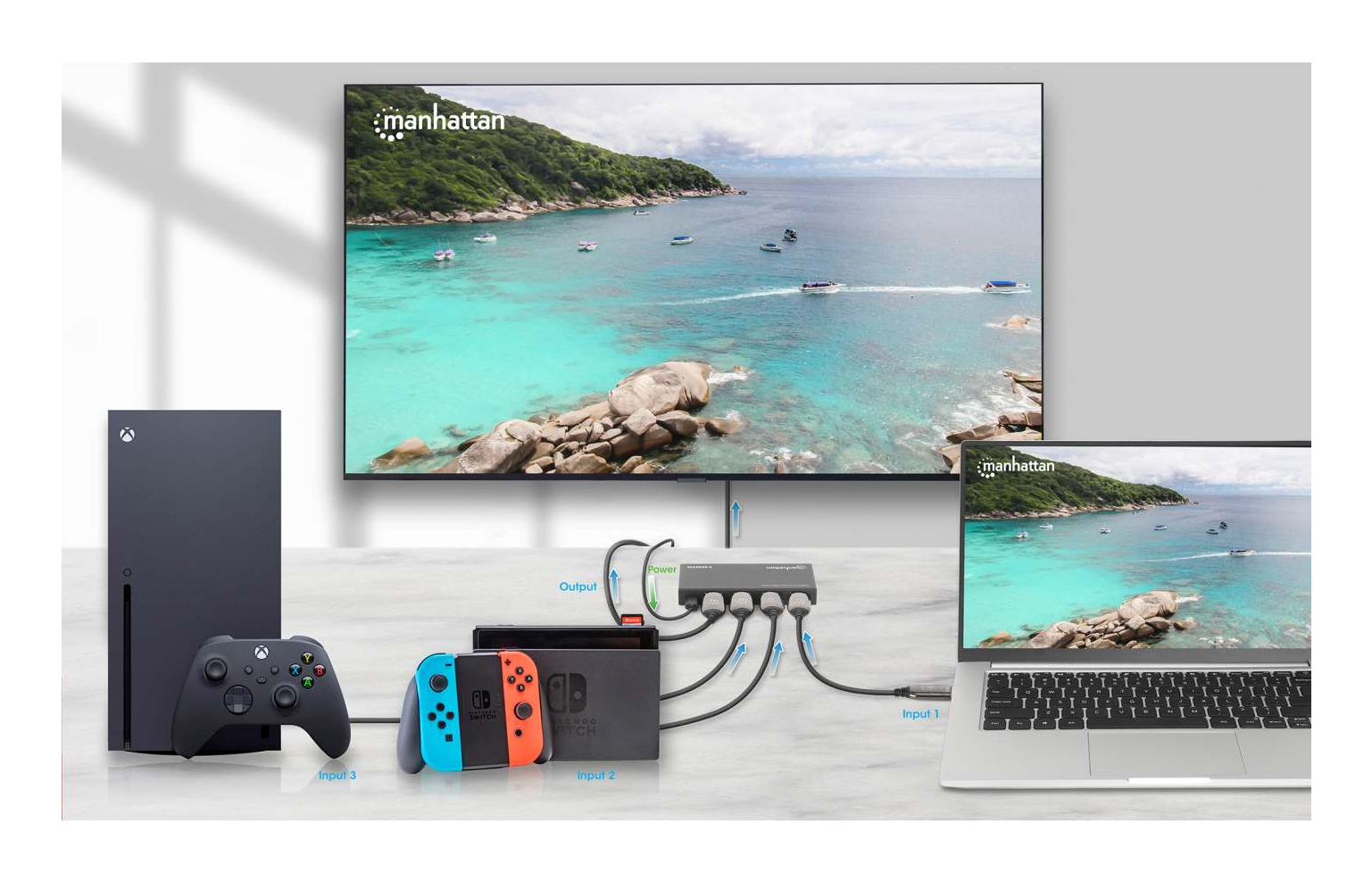 Manhattan 208222 video switch HDMI - Afbeelding 5
