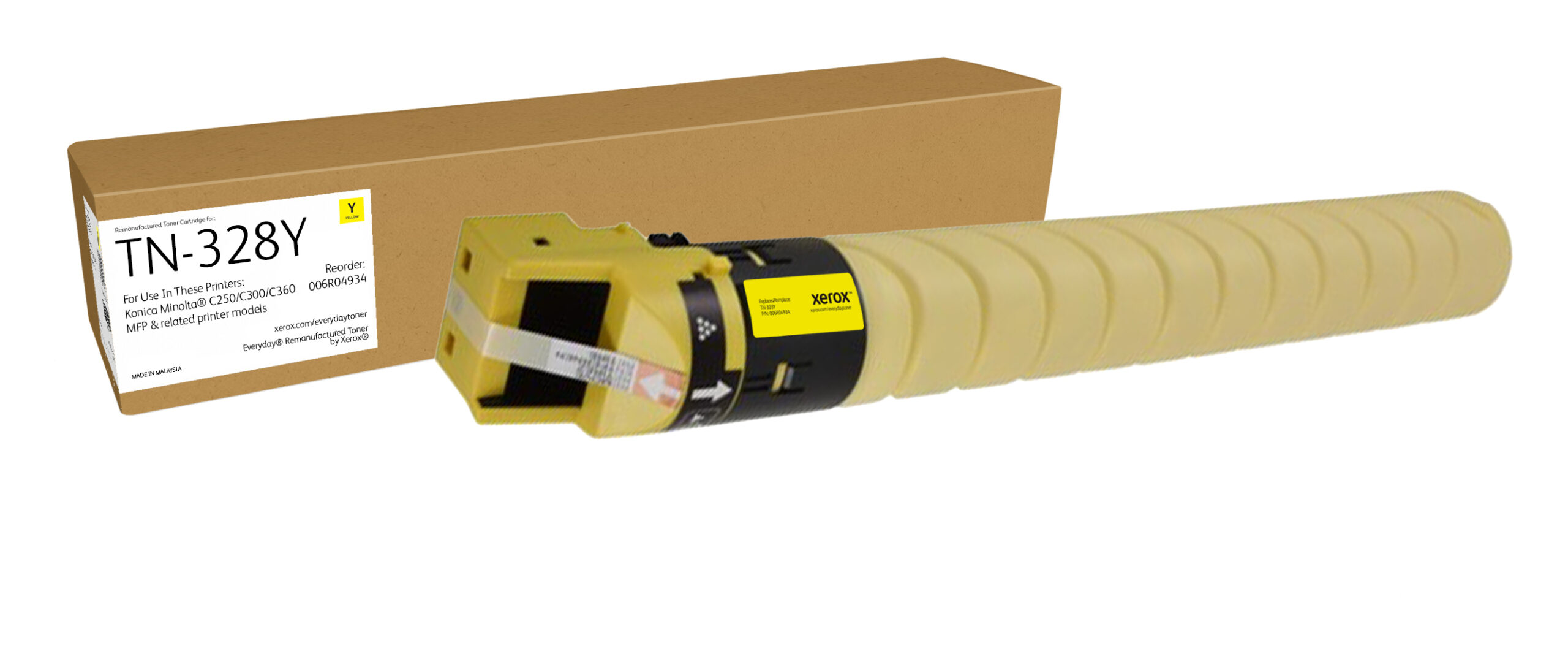 Everyday™ Geel Remanufactured Toner van Xerox compatible met Konica Minolta AAV8250 (AAV8250), Standaard capaciteit - Afbeelding 2