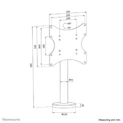 Neomounts DS42-430BL12 TV standaard 23-43"- bolt-down - zwenkbaar - Afbeelding 18