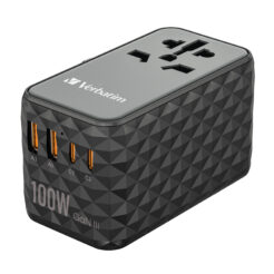 Verbatim UTA-06 100W GaN III universele reisadapter Met 2 x USB-C PD & QC 4+ & 2 x USB-A QC 3.0 poorten - Afbeelding 17