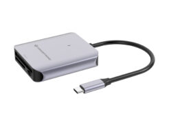Conceptronic BIAN09G geheugenkaartlezer USB 3.2 Gen 2 Type-C Grijs