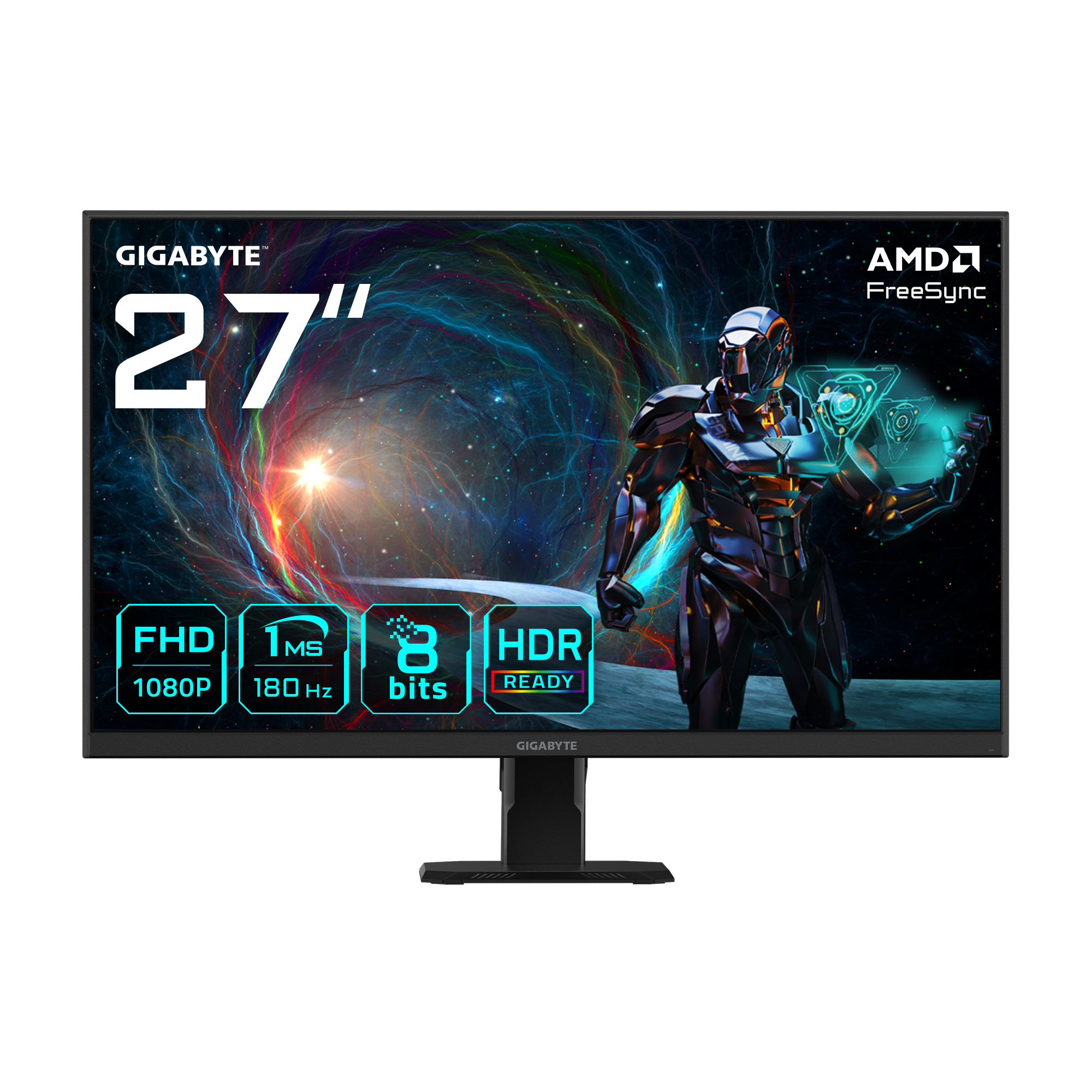 GIGABYTE GS27FA computer monitor 68,6 cm (27") 1920 x 1080 Pixels Full HD LCD Zwart - Afbeelding 2