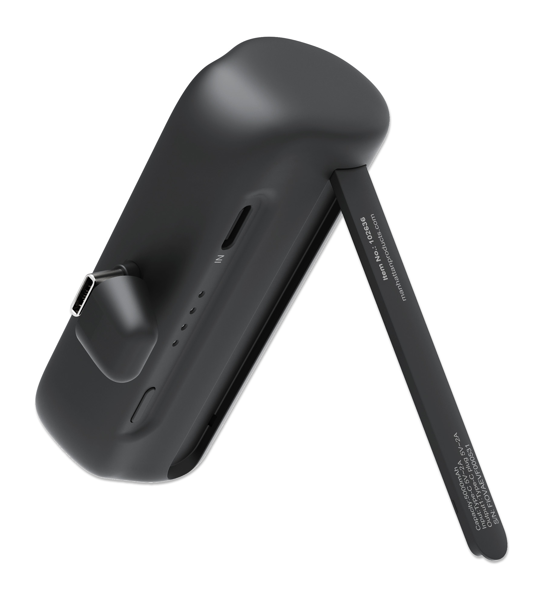 Manhattan 102636 powerbank Lithium-Ion (Li-Ion) 5000 mAh Zwart - Afbeelding 8