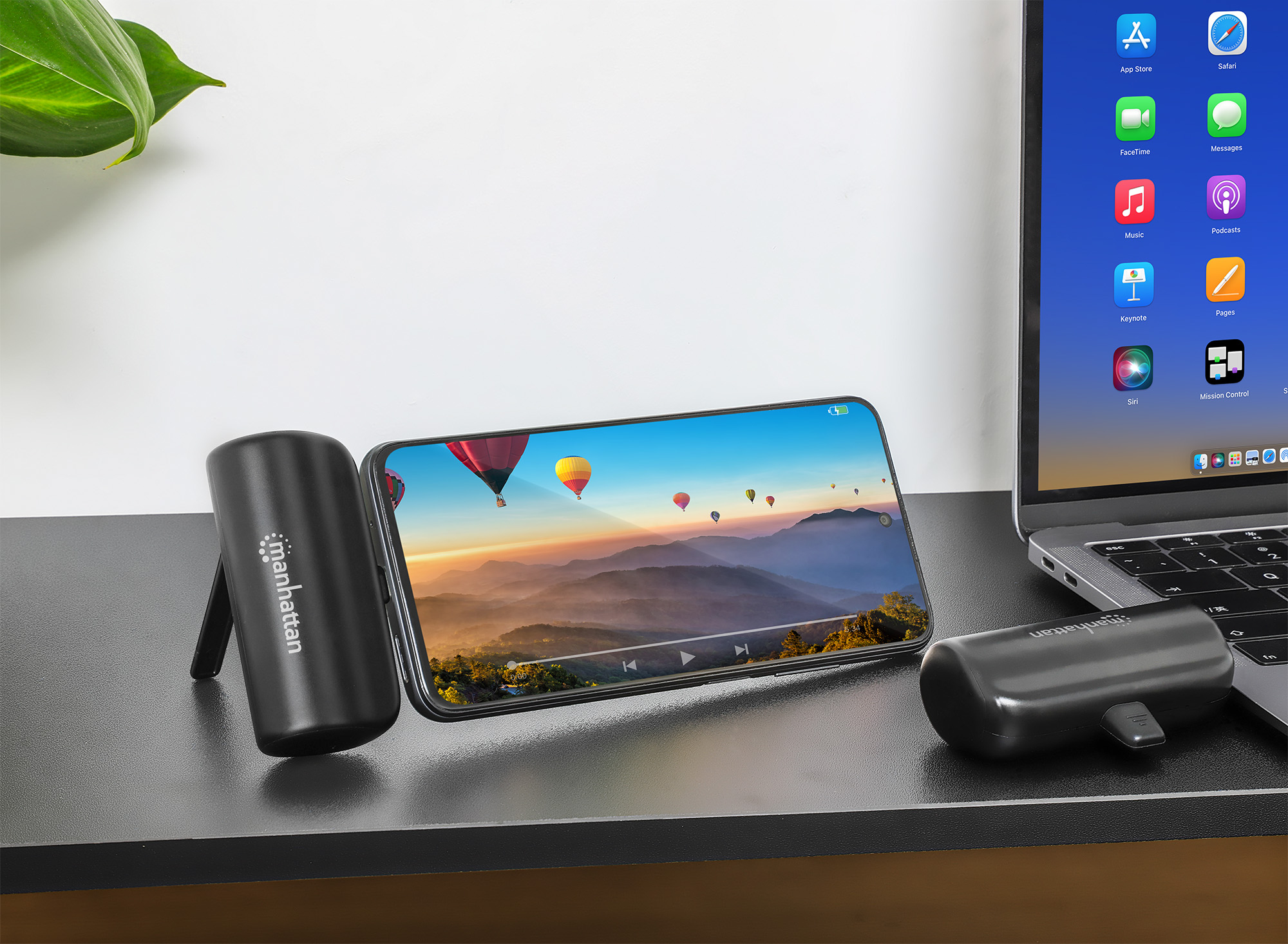 Manhattan 102636 powerbank Lithium-Ion (Li-Ion) 5000 mAh Zwart - Afbeelding 14