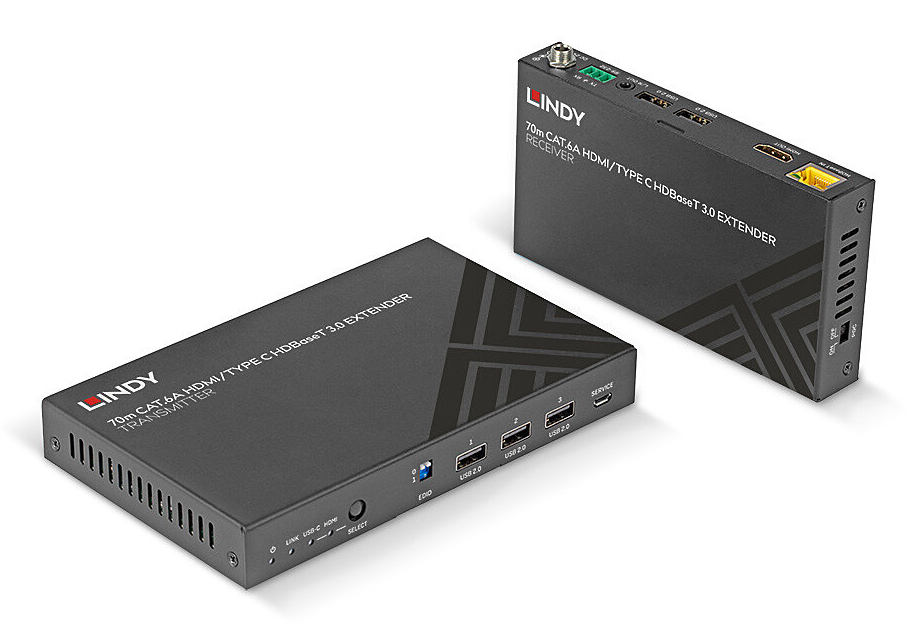 Lindy 38346 audio/video extender AV-zender & ontvanger Zwart - Afbeelding 2