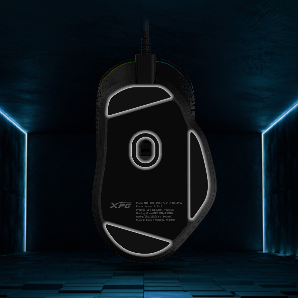 XPG ALPHA muis Gamen Rechtshandig USB Type-C Optisch 16000 DPI - Afbeelding 5