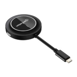 Manhattan Draadloze HDMI-adapter 1080p met USB-C-zender, dongle voor draadloze videoweergave vanaf een USB-C-apparaat naar een tv of HDMI-projector, vereist ontvanger van HDMI-presentatieset nr. 208420, zwart - Afbeelding 3