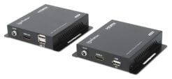 Manhattan 208413 audio/video extender AV-zender & ontvanger Zwart