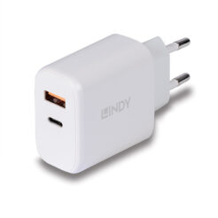 Lindy 73424 oplader voor mobiele apparatuur Universeel Wit AC Snel opladen Binnen