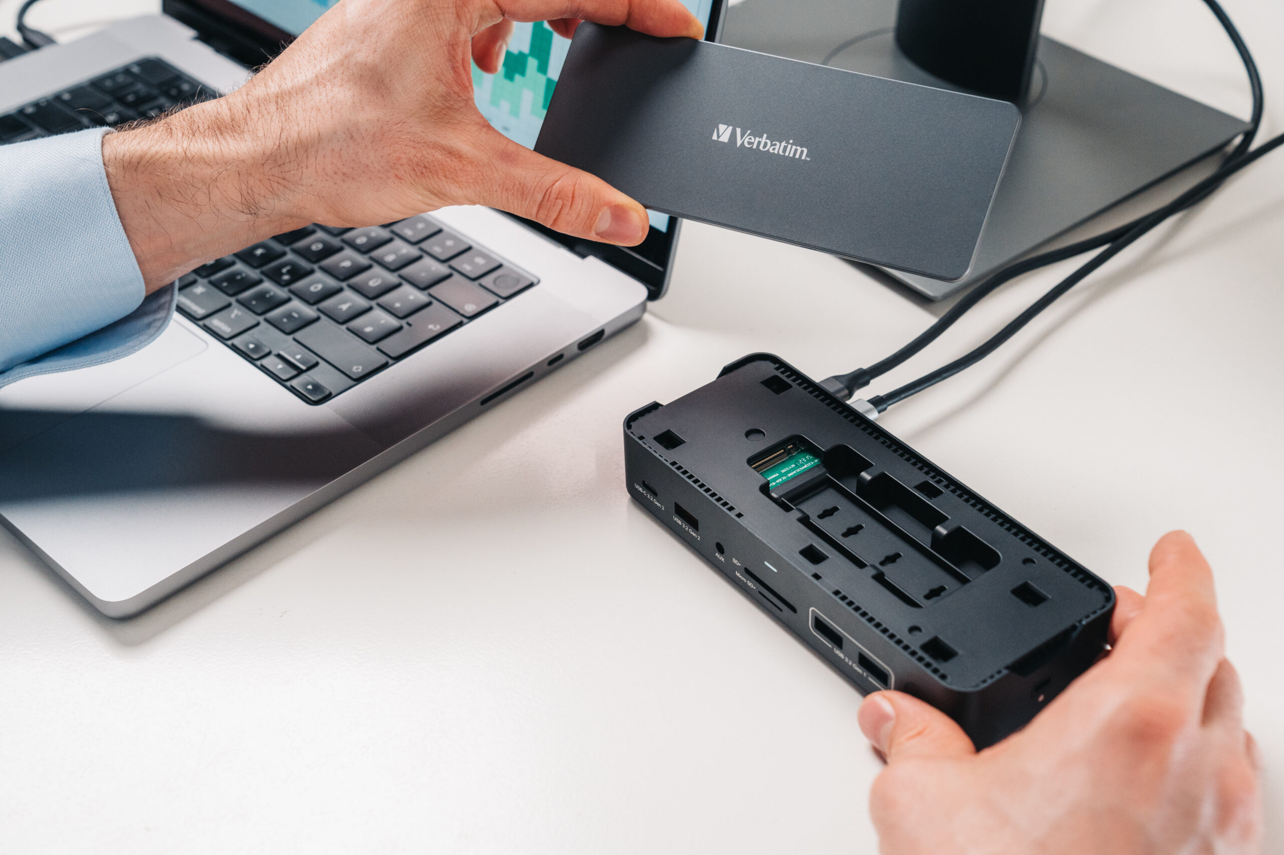 Verbatim USB-C Pro docking station CDS-15S: 15 poorten met SSD-sleuf - Afbeelding 11