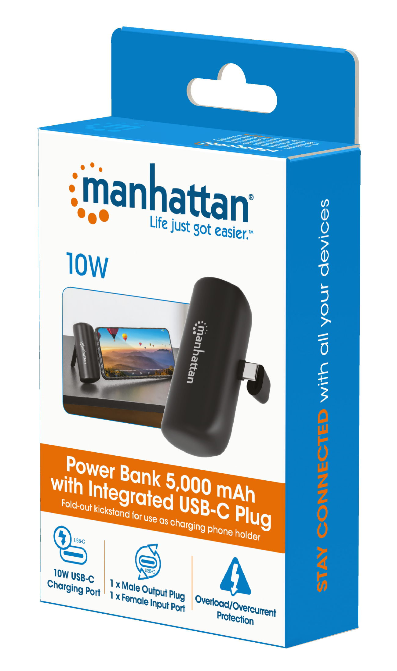 Manhattan 102636 powerbank Lithium-Ion (Li-Ion) 5000 mAh Zwart - Afbeelding 15