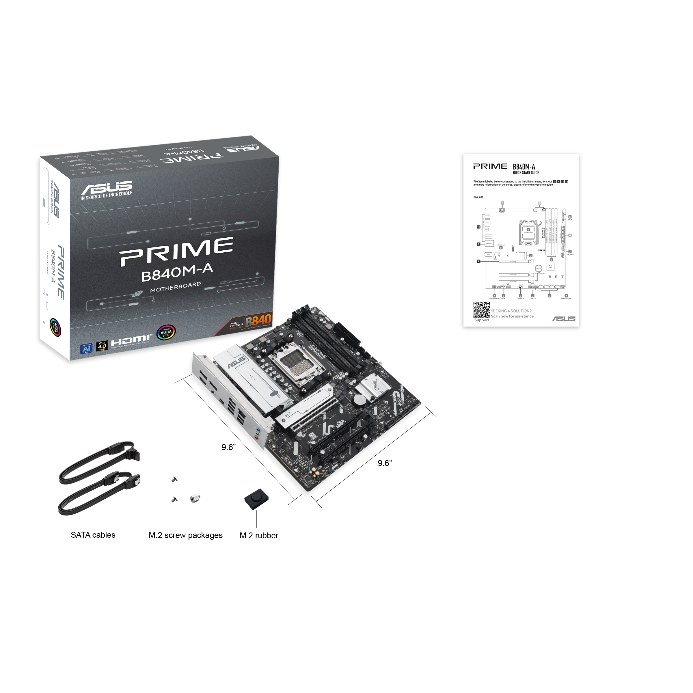 ASUS PRIME B840M-A-CSM AMD B840 Socket AM5 micro ATX - Afbeelding 6