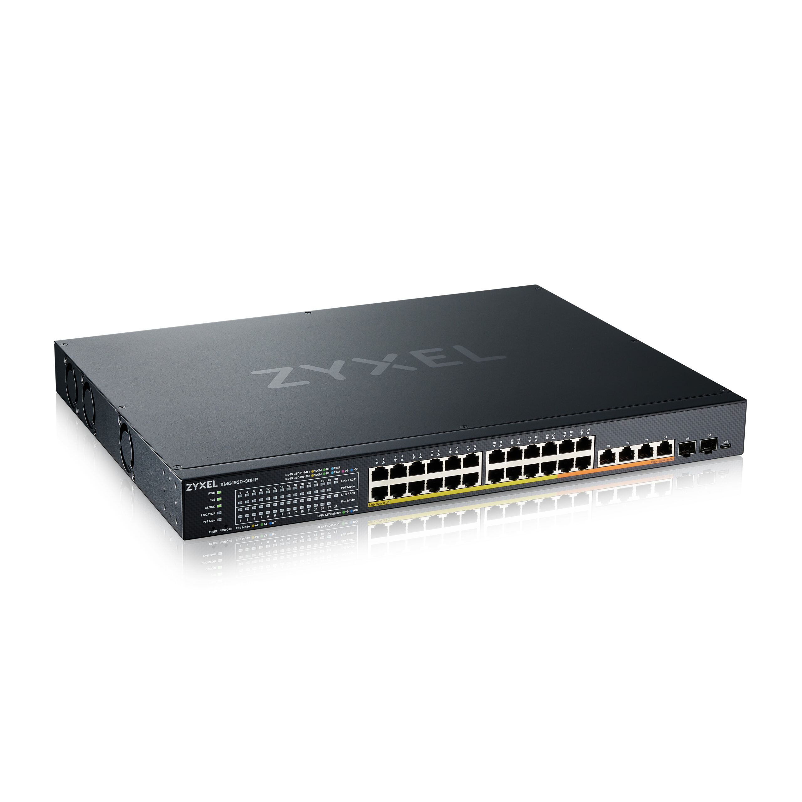 Zyxel XMG1930-30HP Managed L3 2.5G Ethernet (100/1000/2500) Power over Ethernet (PoE) 1U Zwart - Afbeelding 3