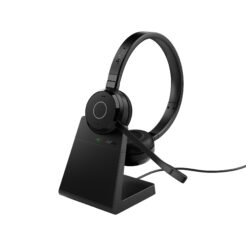 Jabra Evolve 65 TE Headset Bedraad en draadloos Hoofdband Kantoor/callcenter USB Type-A Bluetooth Oplaadhouder Zwart