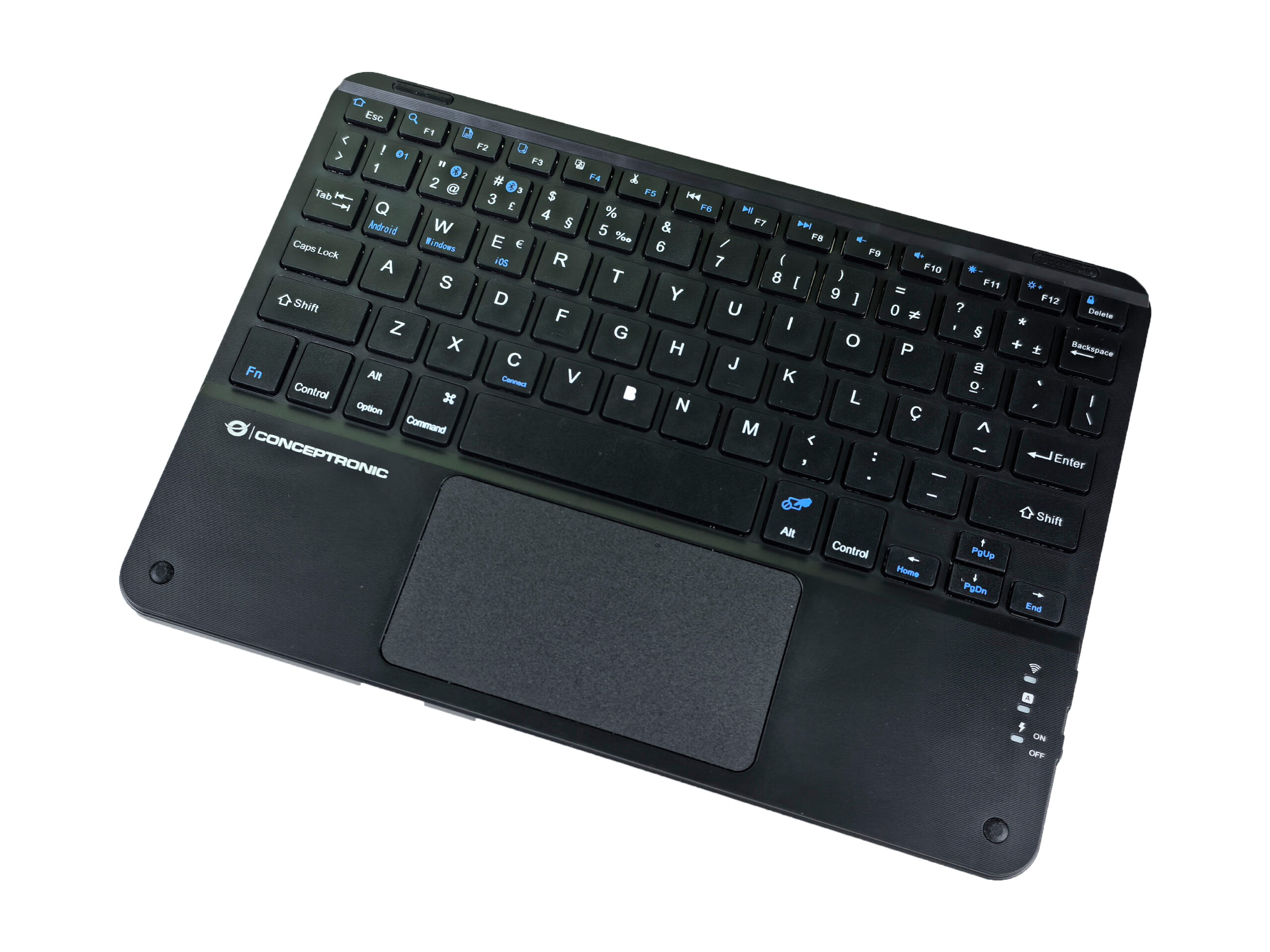 Conceptronic TOBIN01BPT toetsenbord Universeel Bluetooth QWERTY Portugees Zwart - Afbeelding 5