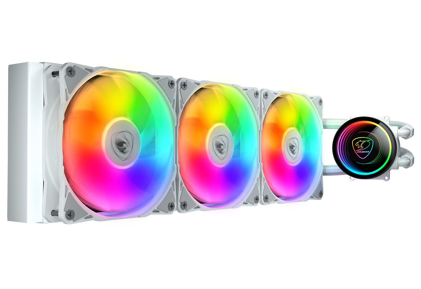 COUGAR Gaming CGR-PSDELRGB-W-360 Processor Alles-in-één vloeistofkoeler 12 cm Wit - Afbeelding 3