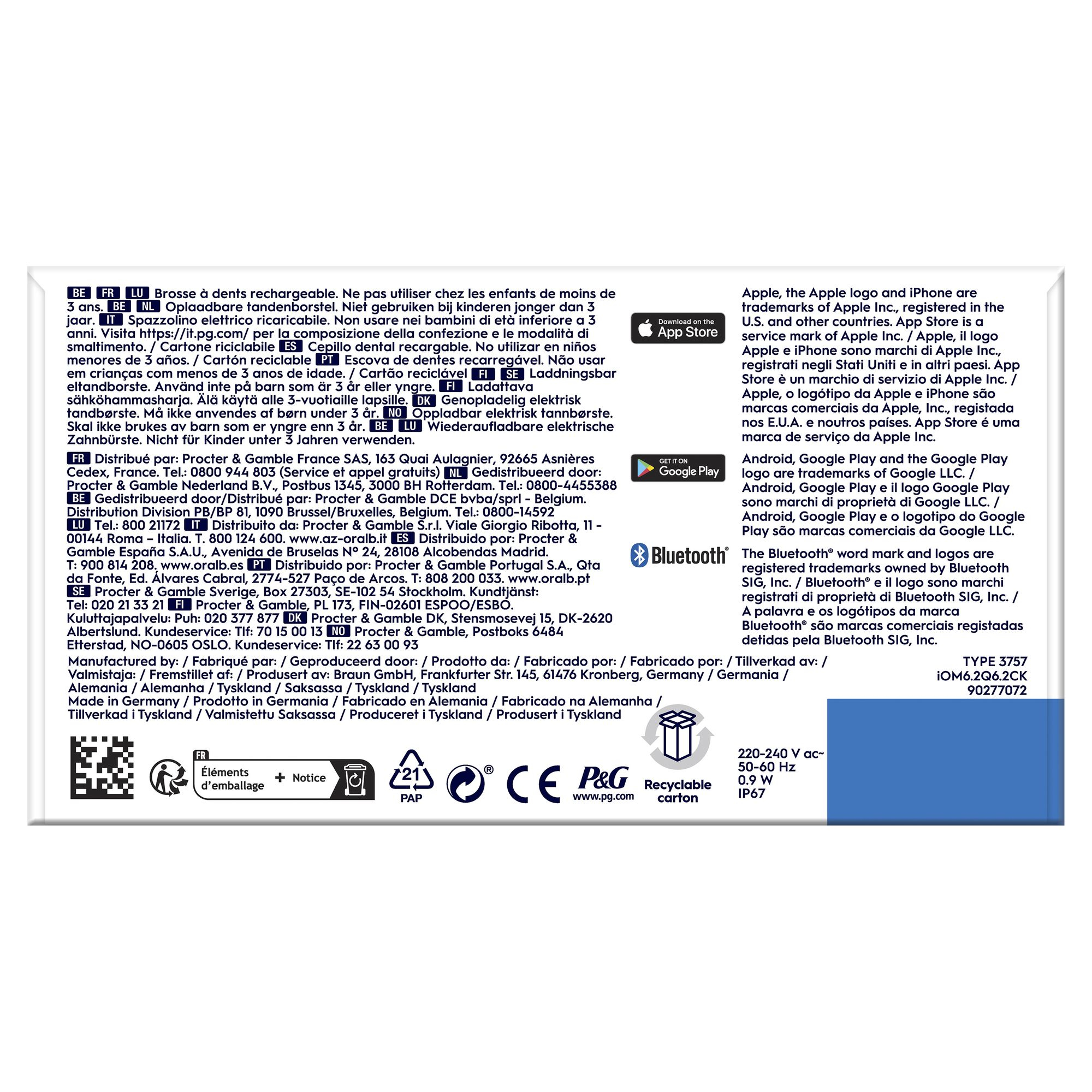 Oral-B iO 6 Volwassene Vibrerende tandenborstel Zwart - Afbeelding 8