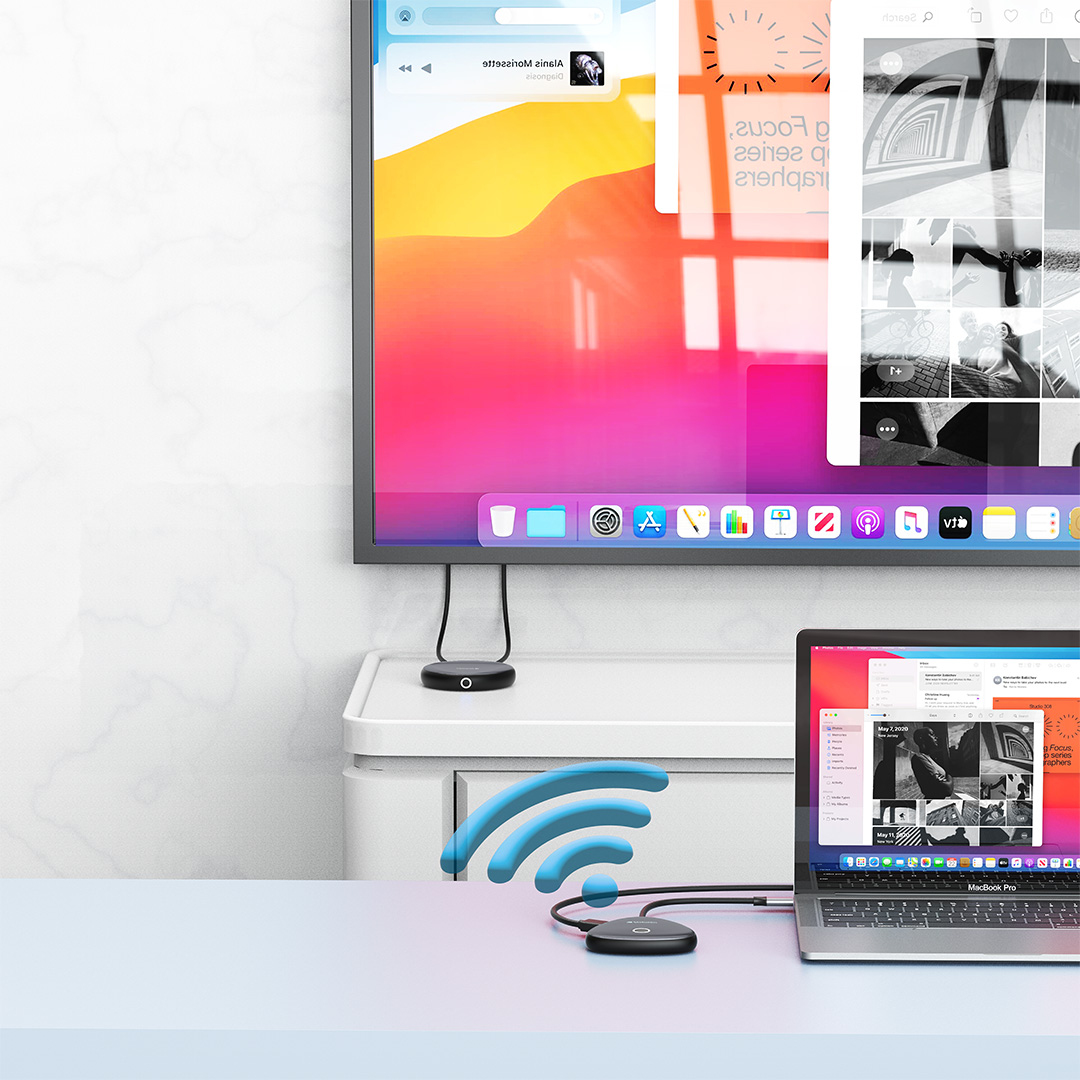 Verbatim Share My Screen 4K USB-C draadloze schermadapter met hub WDA-02 - Afbeelding 4