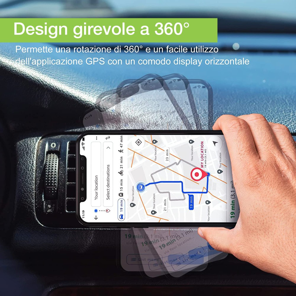 Techly I-SMART-UNIALTY houder Passieve houder Mobiele telefoon/Smartphone Zwart - Afbeelding 9