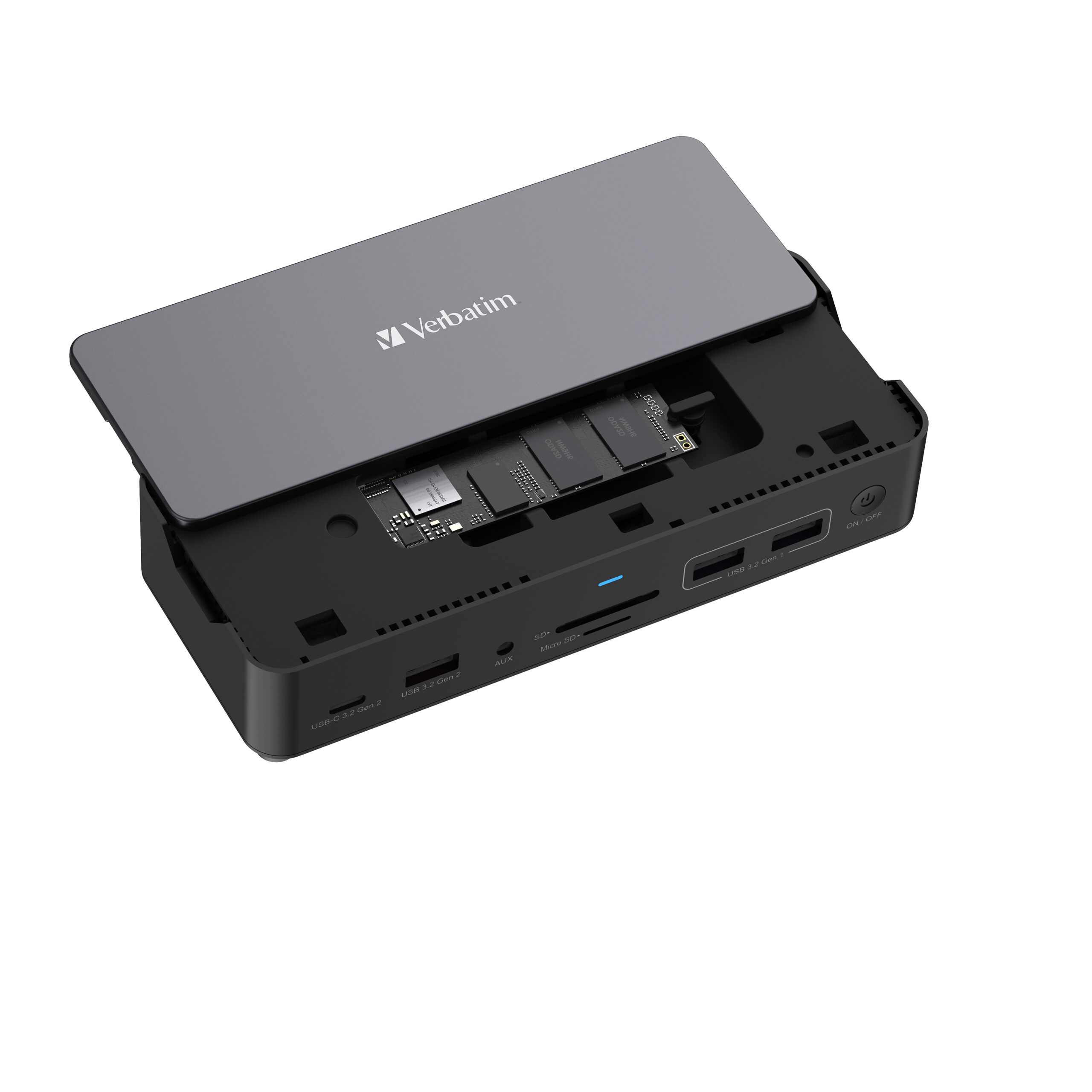 Verbatim USB-C Pro docking station CDS-15S: 15 poorten met SSD-sleuf - Afbeelding 4