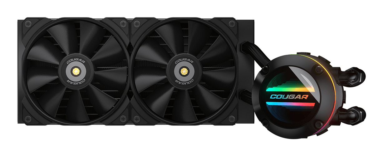 COUGAR Gaming POSEIDON-GT 240 Computer behuizing Alles-in-één vloeistofkoeler 12 cm Zwart 1 stuk(s) - Afbeelding 2