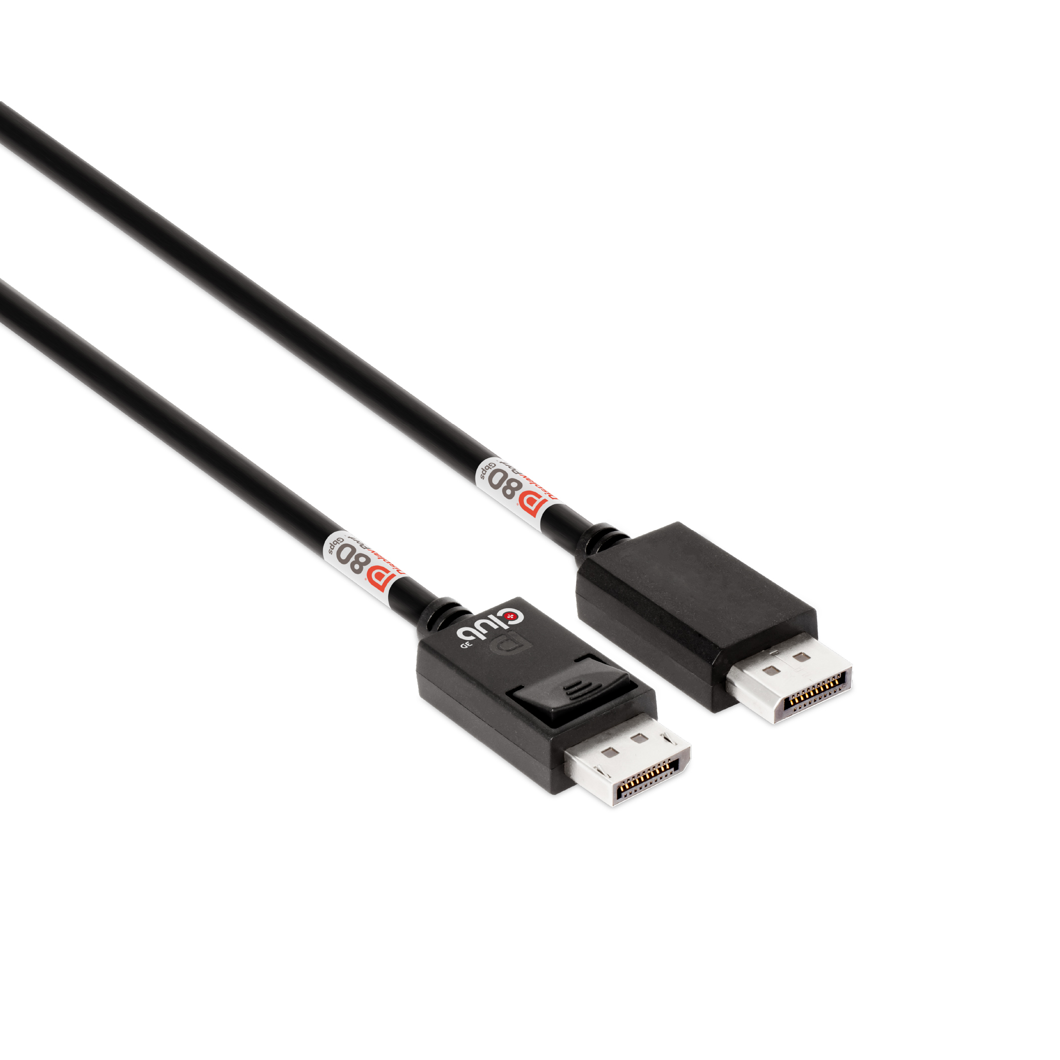 CLUB3D DisplayPort™ 2.1 Bi-Directional VESA DP80 Gecertificeerde kabel 4K240Hz, 8K60Hz or 10K60Hz M/M 1.6m/ Next-Gen Gaming - Afbeelding 2