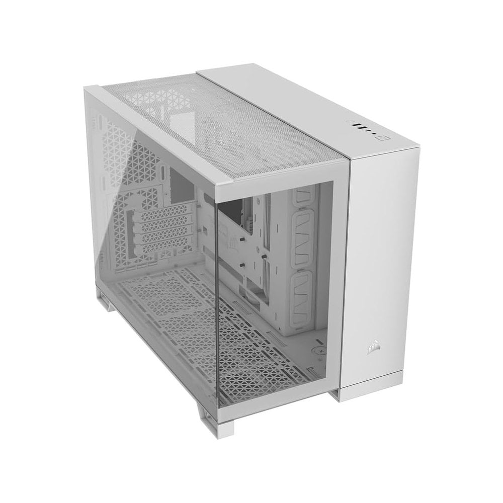CORSAIR Behuizing mATX 2500X (Tempered Glass) White/Satin Grey