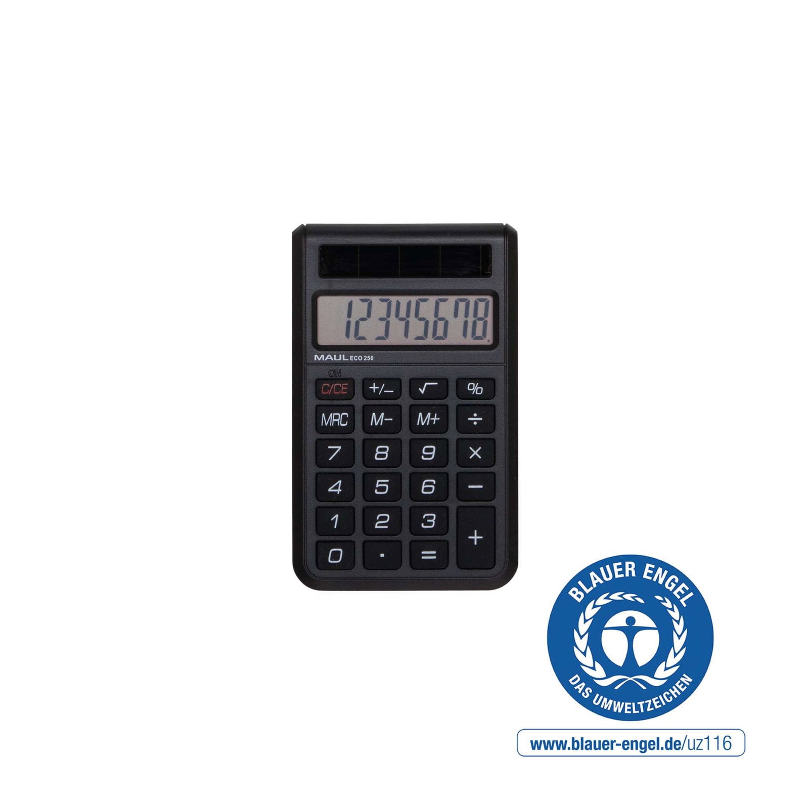 MAUL Taschenrechner ECO 250, 8 Stellen zwart