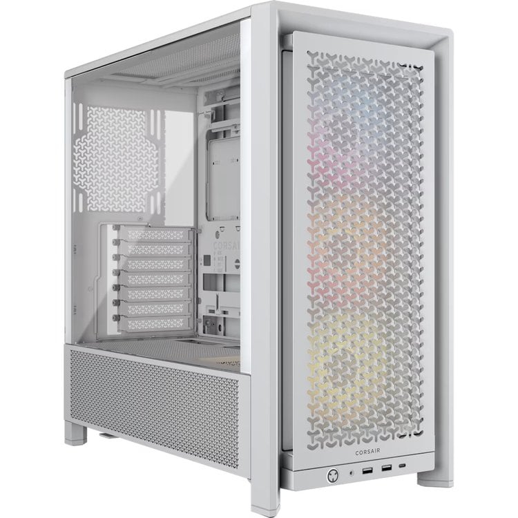 CORSAIR Behuizing Midi FRAME 4000D RS ARGB Mid-Tower, White