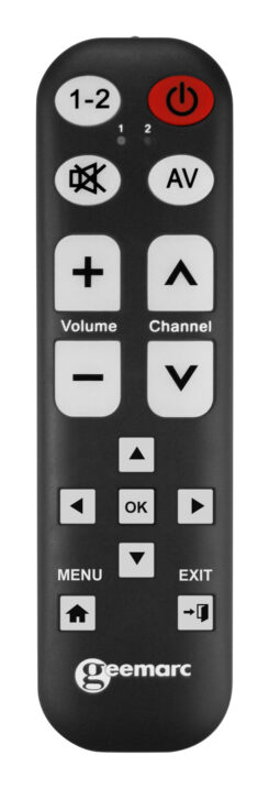 Geemarc TV-15 Universalfernbedienung lernfähig grote Schrift