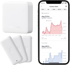 SwitchBot Smart Bundle 3er Pack Thermo-Hygrometer & Hub Mini