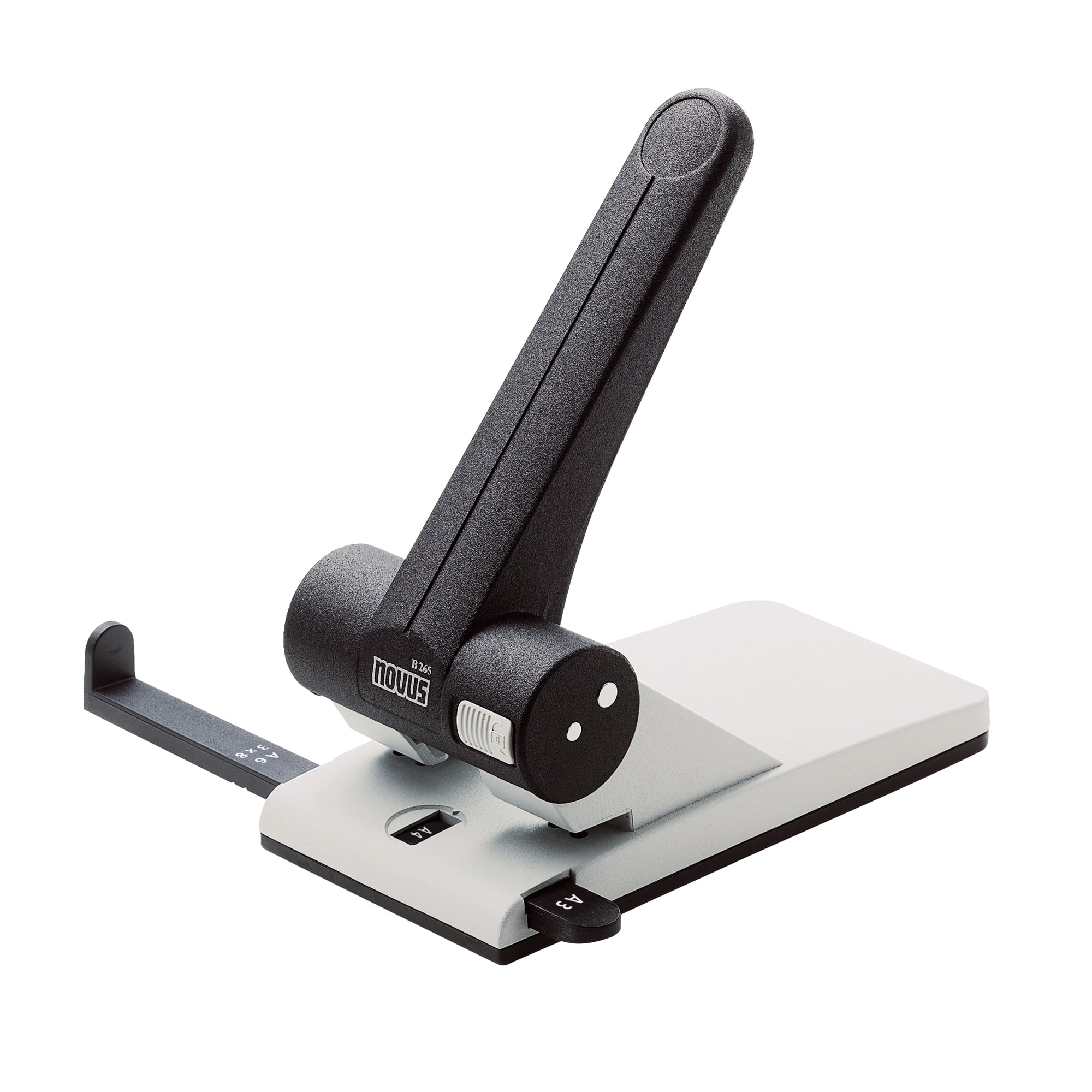 NOVUS Registraturlocher B 265 65 lichtgrau/zwart