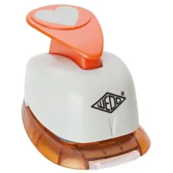 WEDO Motivlocher großes Herz Ausstanzung 2,4 x 2,0 cm gr/Or