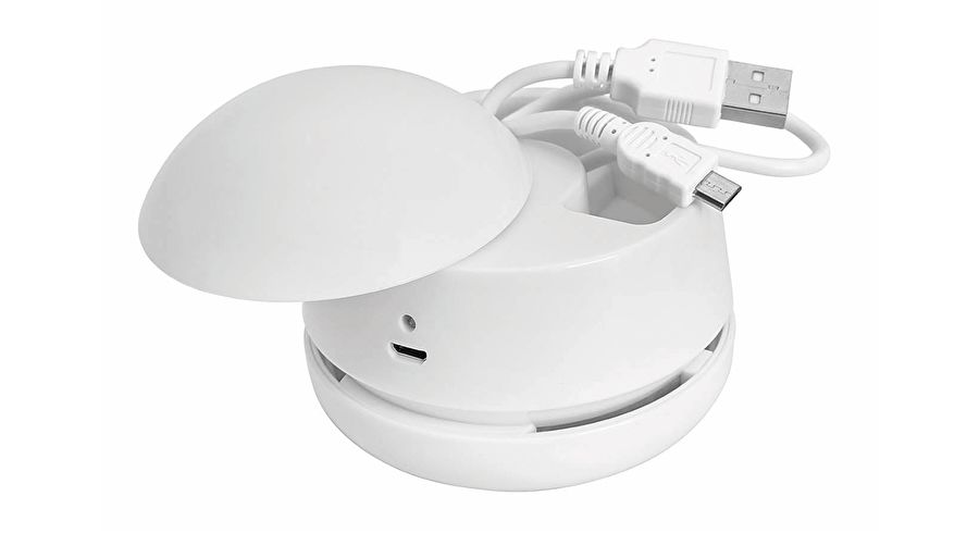 WEDO Tischstaubsauger W2D2 wiederaufladbar USB  Kabel weiß