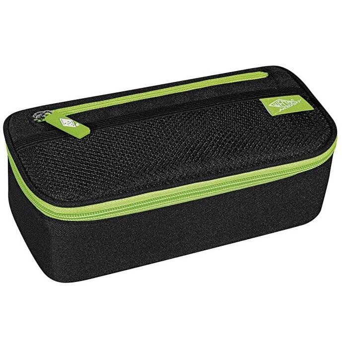WEDO Mäppchen Schlamperbox Reißverschlussfach schwarz/hellgr