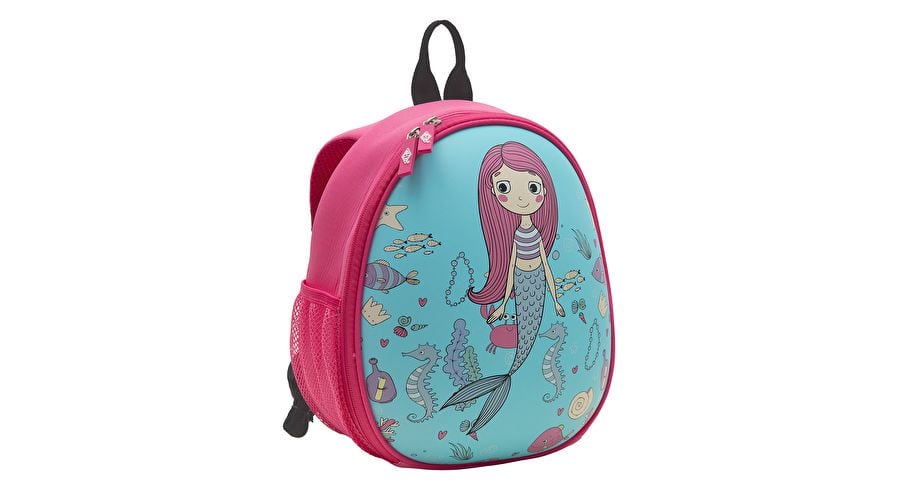 WEDO Kinder-Rucksack Meerjungfrau mit Netztaschen innen/auße