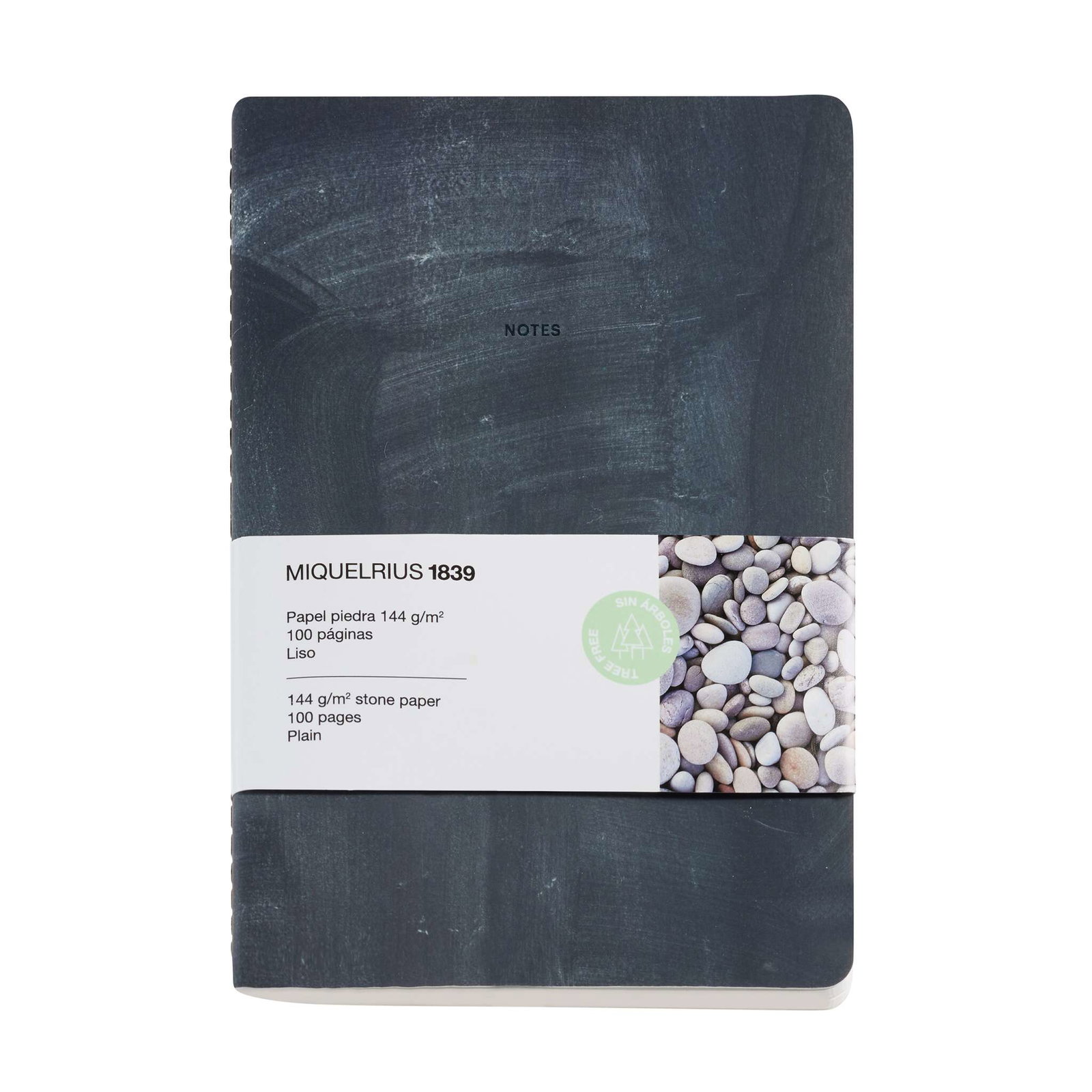MAUL STONE PAPER schrift A5 Blanco zwart zwart (pallet zending)